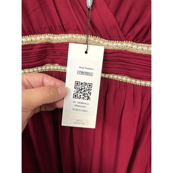 NEW EverPretty Sleeveless Floor Length V Neck Bridesmaid Prom dress Plus… - Picture 7 of 9